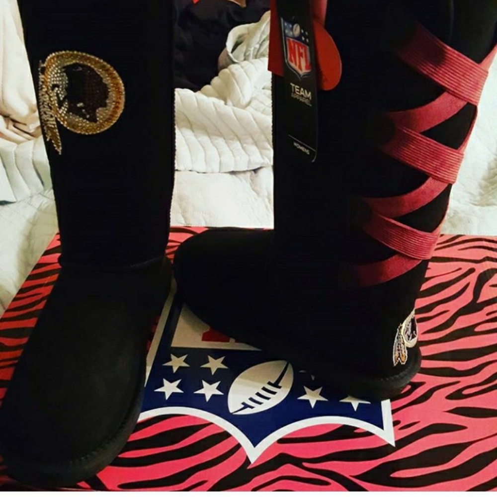 REDSKINS tall black "suede" boots